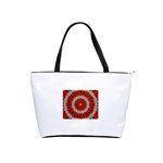 Red Flower Classic Shoulder Handbag