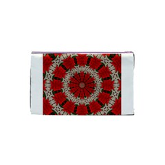 Red Flower Cosmetic Bag (Small) from ArtsNow.com Back