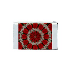 Red Flower Cosmetic Bag (Small) from ArtsNow.com Back