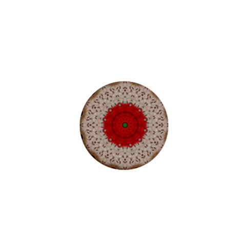 Red Center Doily 1  Mini Magnet from ArtsNow.com Front