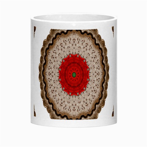 Red Center Doily Morph Mug from ArtsNow.com Center