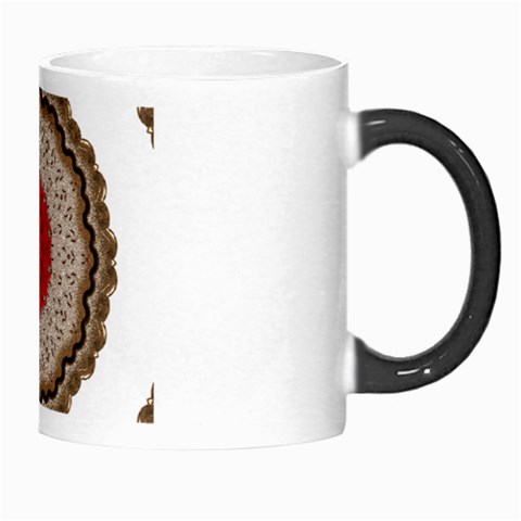 Red Center Doily Morph Mug from ArtsNow.com Right