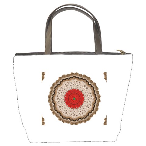 Red Center Doily Bucket Bag from ArtsNow.com Back