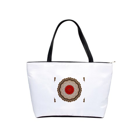 Red Center Doily Classic Shoulder Handbag from ArtsNow.com Front