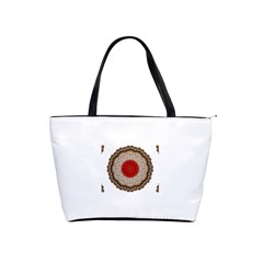 Red Center Doily Classic Shoulder Handbag from ArtsNow.com Front