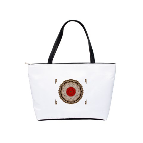 Red Center Doily Classic Shoulder Handbag from ArtsNow.com Back