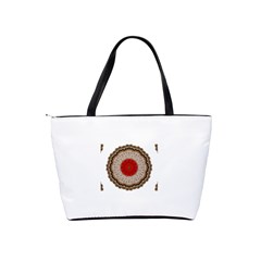 Red Center Doily Classic Shoulder Handbag from ArtsNow.com Back