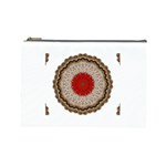 Red Center Doily Cosmetic Bag (Large)