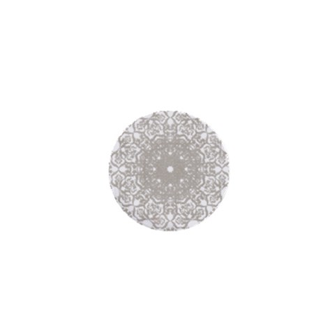 Silver Snowflake Doily 1  Mini Button from ArtsNow.com Front