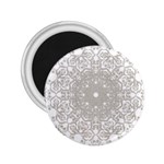 Silver Snowflake Doily 2.25  Magnet