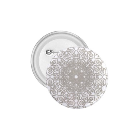 Silver Snowflake Doily 1.75  Button from ArtsNow.com Front