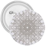 Silver Snowflake Doily 3  Button