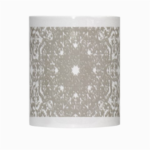 Silver Snowflake Doily White Mug from ArtsNow.com Center