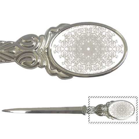 Silver Snowflake Doily Letter Opener from ArtsNow.com Front