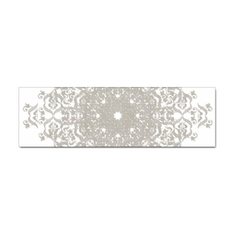 Silver Snowflake Doily Sticker (Bumper) from ArtsNow.com Front