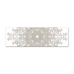 Silver Snowflake Doily Sticker (Bumper)