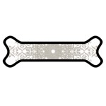 Silver Snowflake Doily Magnet (Dog Bone)