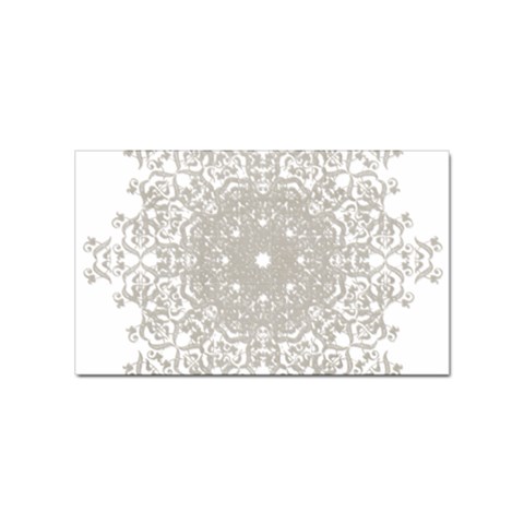 Silver Snowflake Doily Sticker Rectangular (10 pack) from ArtsNow.com Front