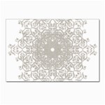 Silver Snowflake Doily Postcard 4  x 6 