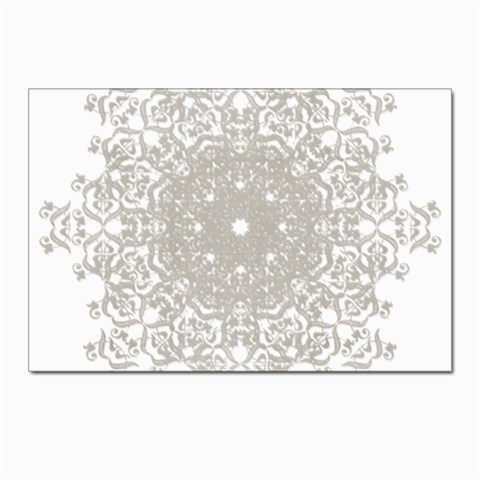 Silver Snowflake Doily Postcard 4 x 6  (Pkg of 10) from ArtsNow.com Front