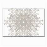 Silver Snowflake Doily Postcard 4 x 6  (Pkg of 10)