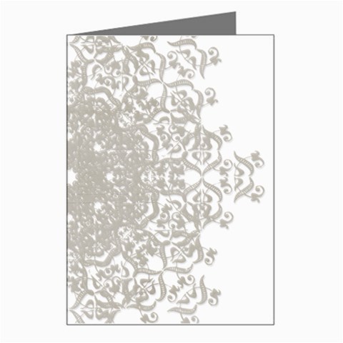 Silver Snowflake Doily Greeting Card from ArtsNow.com Left