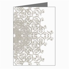 Silver Snowflake Doily Greeting Card from ArtsNow.com Left