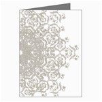 Silver Snowflake Doily Greeting Card