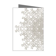 Silver Snowflake Doily Mini Greeting Card from ArtsNow.com Right