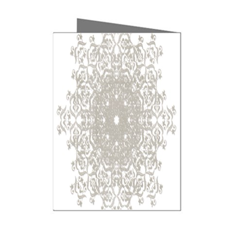 Silver Snowflake Doily Mini Greeting Cards (Pkg of 8) from ArtsNow.com Left