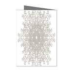 Silver Snowflake Doily Mini Greeting Cards (Pkg of 8)