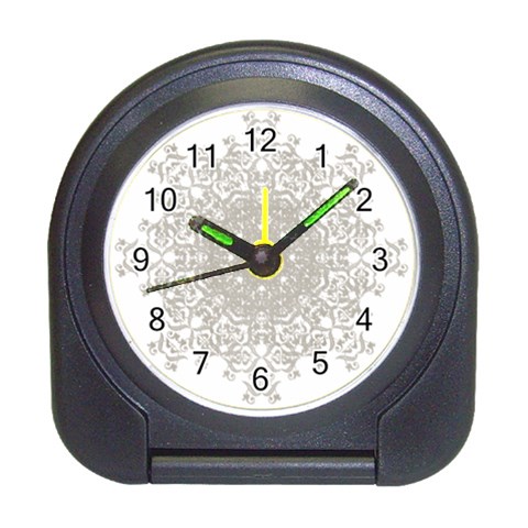 Silver Snowflake Doily Travel Alarm Clock from ArtsNow.com Front