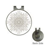 Silver Snowflake Doily Golf Ball Marker Hat Clip