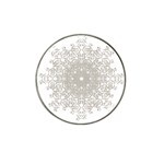 Silver Snowflake Doily Hat Clip Ball Marker