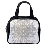 Silver Snowflake Doily Classic Handbag (One Side)