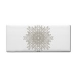 Silver Snowflake Doily Hand Towel