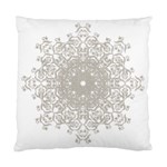 Silver Snowflake Doily Cushion Case (One Side)