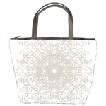 Silver Snowflake Doily Bucket Bag