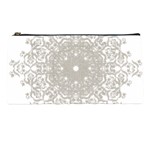 Silver Snowflake Doily Pencil Case