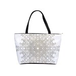 Silver Snowflake Doily Classic Shoulder Handbag