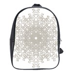 Silver Snowflake Doily School Bag (Large)