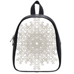 Silver Snowflake Doily School Bag (Small)