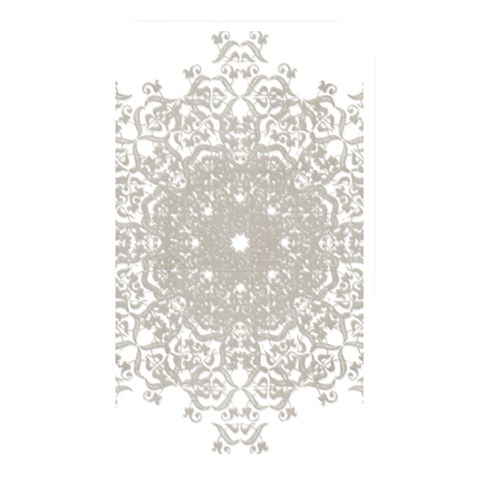 Silver Snowflake Doily Memory Card Reader (Rectangular) from ArtsNow.com Front