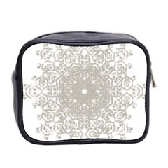 Silver Snowflake Doily Mini Toiletries Bag (Two Sides) from ArtsNow.com Back