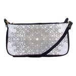 Silver Snowflake Doily Shoulder Clutch Bag