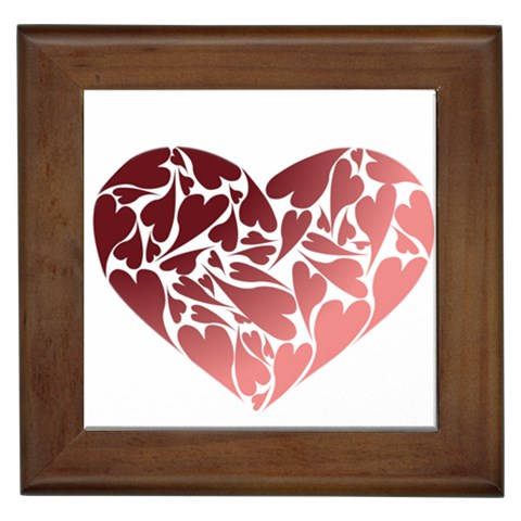 Pink Love Framed Tile from ArtsNow.com Front