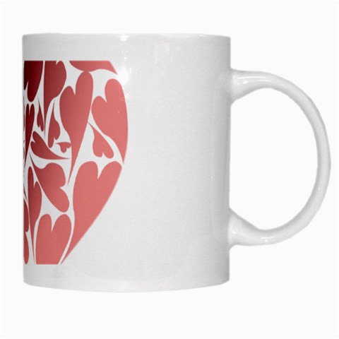 Pink Love White Mug from ArtsNow.com Right