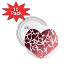 Pink Love 1.75  Button (10 pack) 