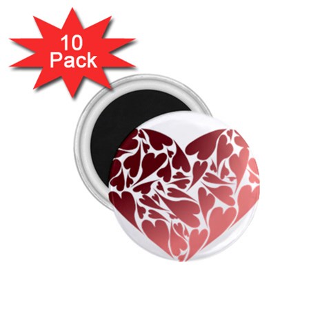 Pink Love 1.75  Magnet (10 pack)  from ArtsNow.com Front