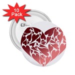 Pink Love 2.25  Button (10 pack)